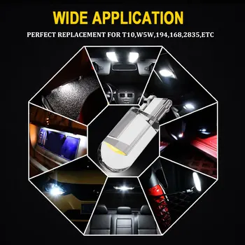 10x T10 W5W LED-uri Auto de Interior Hartă Dom Ușă Lampă Pentru Peugeot 207 208 307 308 407 508 SW 2008 3008 4007 4008 5008 RCZ Rifter