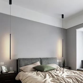 Led-uri moderne Candelabru Lumina Pentru camera de zi Dormitor Sufragerie Bucatarie Negru Moda LED Lampă Candelabru foaier polar candelabru