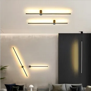 Led-uri moderne Candelabru Lumina Pentru camera de zi Dormitor Sufragerie Bucatarie Negru Moda LED Lampă Candelabru foaier polar candelabru