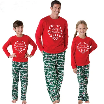 Familia De Craciun Set De Pijama 2020 Mama Și Cu Mine De Crăciun Costume De Moș Crăciun Imprimare Pijamale Adulti Copii Pijamale Potrivite Haine