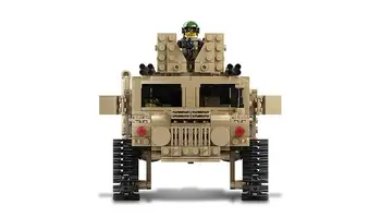 KAZI KY10000 Lea Militare M1A2 Abrams Tun Rezervor Deformare Blocuri Jucarii Pentru Copii Băieți Cadou