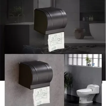 Aurul negru spațiu de aluminiu suport prosop baie, toaletă raft agățat de perete suport prosop baie set de accesorii