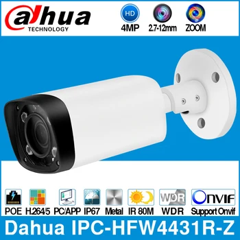 Dahua IPC-HFW4431R-Z 4MP Camera IP POE 80m MAX IR Noapte 2.7~12mm VF lentila Motorizata Zoom Focalizare Automată Glonț de Securitate CCTV aparat de Fotografiat