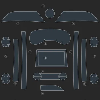 Masina Tabloului Protector Pentru Toyota RAV4 RAV-4 2020 2021 2019 tabloul de Bord Membrana de Film de Centrul de Control Touchscreen Protector
