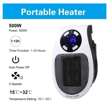 Portabil Mini Handy Electric de Încălzire Radiator Plug În Aer Cald Repede Perete mai Cald Suflanta de Încălzire pentru casa