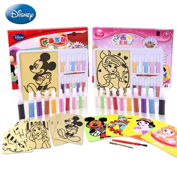Original Disney Frozen de Colorat Pictura Nisip Set Fete Manual Culoare nisip colorat pentru Copii