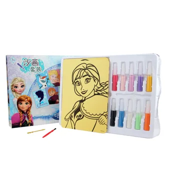 Original Disney Frozen de Colorat Pictura Nisip Set Fete Manual Culoare nisip colorat pentru Copii