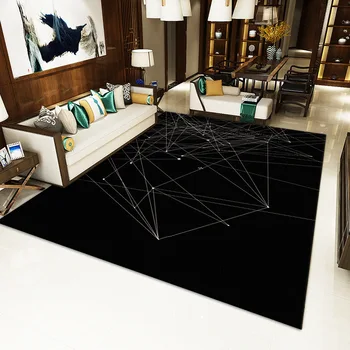 Negru de Marmură Albă 3D Imprimate Covoare Pentru Living, Dormitor, Zona Covor de Canapea Ceai de masă de bucătărie Mat Etaj Camera Copil Covor Tatami