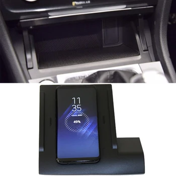 10W masina încărcător wireless QI wireless mobil încărcător rapid de încărcare placă suport de telefon accesorii pentru VW Golf 7 MK7 pentru iPhone