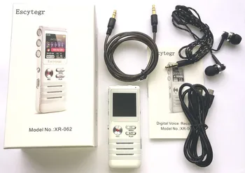 003 Escytegr Recorder de Voce Activat Dublu Microfon Dual-Core de înlăturare zgomote Record 16GB Audio Recorder MP3 Player de Muzică Dictafon