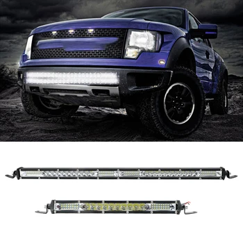 FORAUTO Ultra Slim 10 20 inch Car LED Lumina de Lucru Loc Inundații de Conducere de Lumină 10-30V pentru Jeep, ATV-uri Camioane Tractor Mașină Light Bar