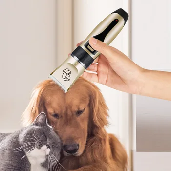 Electrice Câine de Companie Parul Tuns USB de Încărcare de Companie Pisică Câine Grooming Clippers cu Zgomot Redus Animale de companie de Păr Demontare Masina de debitat Set