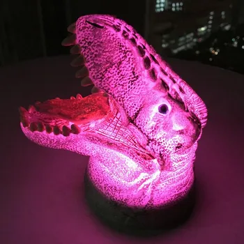 Creative Glow 3D Colorate Gura Mare Dinozaur Atmosfera Lumini de Noapte Spoof Mîngîie Lumini de Birou, lampa de Masa Copii cu Jucarie Cadou