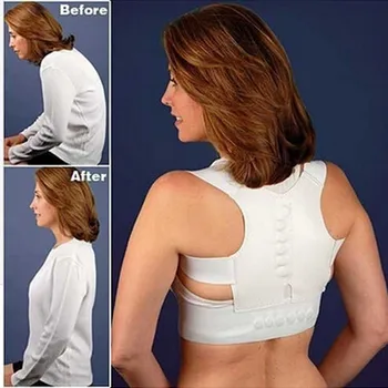 Femei Bărbați Înapoi Corector de Postura de Sprijin Corset Suport Spate partea Superioară a spatelui Postura Corectă spate Magnetice produse de terapie B001