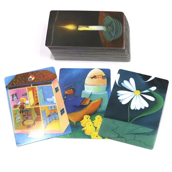 Spune povestea de bază puntea de 1 Jocuri de cărți din Lemn Iepuras rusă și engleză Reguli pentru educația Copiilor cadouri de craciun Petrecere de Familie Joc de călătorie