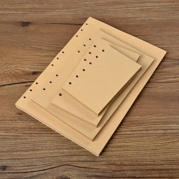 Hârtie Kraft maro căptușite de hârtie notebook-uri de umplere cu hârtie de pagini de rețea 80sheets 100gsm simplu notepad jurnal Organizator