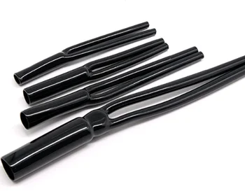 10buc Tip Y Bifurcație Tub PVC Cablu Mâneci Teaca Audio Corn Sârmă Exploatați Pantaloni One-Împărțit-2 in 1 Negru