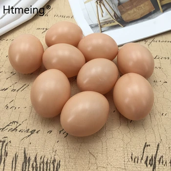 Htmeing 30buc Creație Artificială Ou Realist Ouă de Găină Jucărie Alimente Playset Decor Acasă Păpuși Micro Peisaj Ornamente