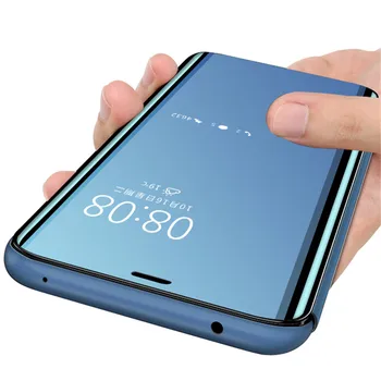 Smart Mirror Flip Cazul în care Telefonul Pentru Huawei P40 Lite E P40lite 4G 5G P40pro P Inteligente Z Pro 2019 Psmart Plus 2018 P Inteligente 2021 Acoperi
