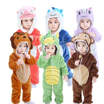 Inflant Romper Nou-Născuți Haine Pentru Copii Baieti Fete Salopeta Animal Kugurumi Onesie Salopetă Bebes Panda Cusatura Pijamale, Costume Pentru Copii