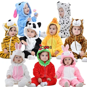 Inflant Romper Nou-Născuți Haine Pentru Copii Baieti Fete Salopeta Animal Kugurumi Onesie Salopetă Bebes Panda Cusatura Pijamale, Costume Pentru Copii
