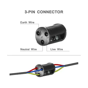 Rezistent la apa Cutie de Joncțiune Exterioară Cablu Conector - 4-Pack IP68 Conector Extern Maneca Cuplu Disponibil pentru 2 Poli sau 3 Poli