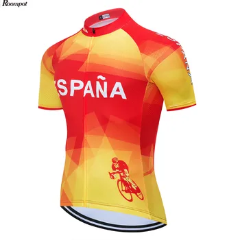 6XL 2020 NOU Echipa Națională a SPANIEI Ciclism Îmbrăcăminte de Biciclete jersey Mens Biciclete tricouri cu mâneci scurte pro Tricouri de Ciclism biciclete Maillot