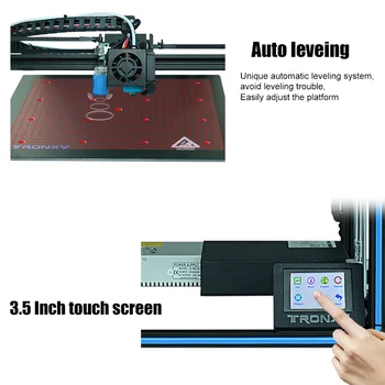 Tronxy imprimantă 3D X5SA-400/X5SA Mare Precizie 400*400*400mm mai Mare de imprimare dimensiune de 3.5 inch TFT Touch Screen PLA ABS cu Filament
