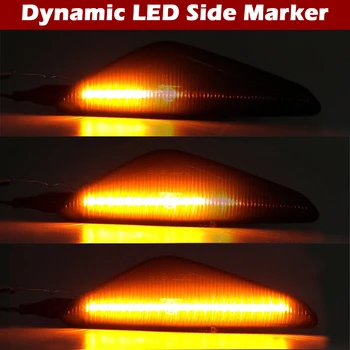 Pentru BMW X5 E70 E71 X5 E72 X6 X3 F25 Afumat Lentilă Frontală Masina Dinamice Amber LED Side Marker Lumina Lămpii de Semnalizare
