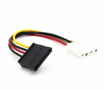Fierbinte de Vânzare cu 4 Pini de sex Feminin IDE Molex la 15 Pin Femeie Serial ATA SATA Convertor de Putere Cablu Adaptor 10buc/lot