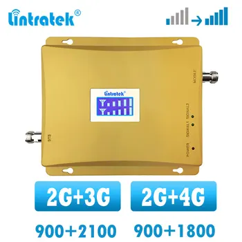 Lintratek 2g 4g LTE 1800 DCS Celulare amplificator de semnal GSM 900 2g 3G UMTS, WCDMA repetor 900 2100 Dual band telefonul amplificator