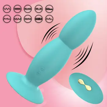 De La Distanță Fără Fir Vibrator Dopuri Anale Anal Vibrator Pentru Cupluri Masturbator Anal 10 Viteza De Vibrație Glonț Gay Sex Toy