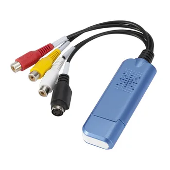 Pentru Easycap USB 2.0 Ușor Capacul de Captare Audio-Video Adaptor VHS, DVD, DVR TV placa de Captura Converter suporta Win 10 Pentru MAC IOS cu Mașina