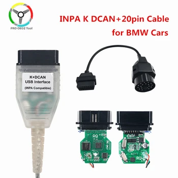 Cablu de calitate pentru BMW INPA K-DCAN Comutator inpa de Diagnosticare OBD2 Cablu de Interfață USB 20Pin Cablu OBD2 de Diagnosticare Scanner FT232RL