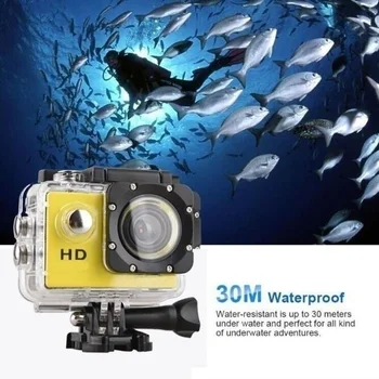 Sport de Acțiune aparat de Fotografiat în aer liber rezistent la apa 30M 720P HD Mini Camere Subacvatice Înregistrare Video Casca Profesionala Extremă Cam