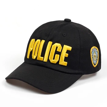 NOUL Brand Noutate Moda Scrisoare de POLIȚIE Bărbați Capace Casual Bumbac Șapcă de Baseball Pentru Femei de Vara Snapback Pălării de Înaltă Calitate Osoasă