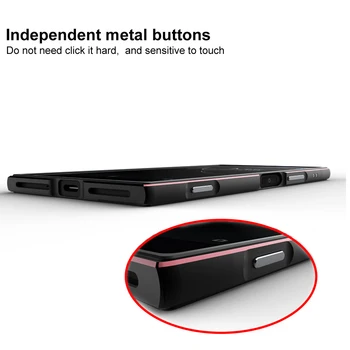 CELFONE de Lux Metal Caz Pentru Sony Xperia XZ Premium Bara E5563 Original Cadru de Aluminiu XZP 5.5 Funda