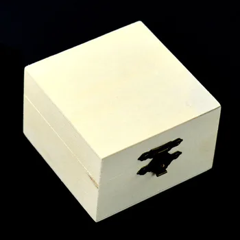 Pătrat în Formă de Cutie de Lemn Wood Art Decor Noroi Meserii DIY Paiting Bijuterii Bază de Jucărie