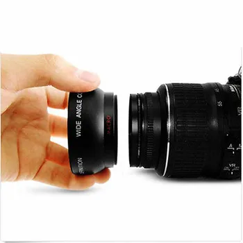 49mm 0.45 X Super Wide Angle Lens w/ Macro pentru Canon EOS M6 M5 Mark II M50 M10 M100 M200 cu 15-45mm Lentile de aparat de Fotografiat