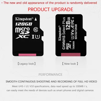 Kingston Micro SD card 16GB Card de Memorie de 32GB 64GB MicroSD Class10 TF/SD Card de 128GB, 256GB 512GB 1T MicroSDHC UHS-1 pentru Smartphone