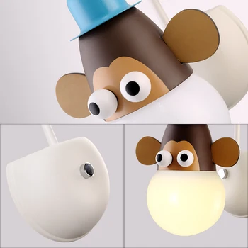 Creative noptiera de desene animate pentru copii lampa de decorare camera de personalitate animal fată băiat CONDUS dormitor copil minunat lampă de perete