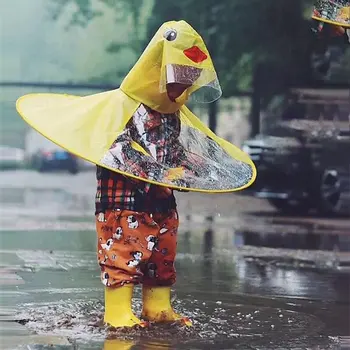Copii Drăguț Transparent Pelerina de ploaie Poncho Amuzant Haina de Ploaie husa de Ploaie S Jucării pentru Copii