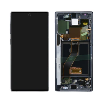 Original Pentru SAMSUNG Galaxy Note 10 LCD Touch Ecran Digitizor de Asamblare Pentru Samsung Nota 10 Display withFrame Înlocuire SM-N970