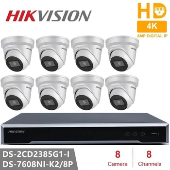 Hikvision 8MP Camera IP Kituri de 8MP PoE IR Turela DS-2CD2385G1-am Camera de Securitate CCTV de Securitate EeayIP3.0 Alimentat de Darkfighter