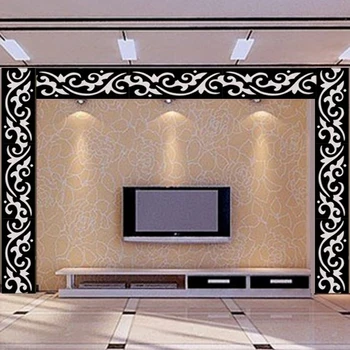 10buc set DIY Moderne de Acril Oglindă Arta Autocolant Plafon Dormitor Decalcomanii de Fundal TV Decor Decor de Perete Autocolante