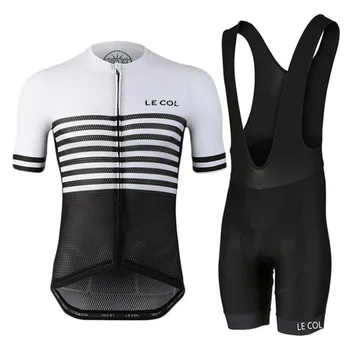 Le Col de Vară 2020 bicicleta haine Salopete pantaloni scurți MTB de Ciclism Jersey set kit Sport uscare Rapida, tesatura de tip plasa Maillot Ciclismo go pro
