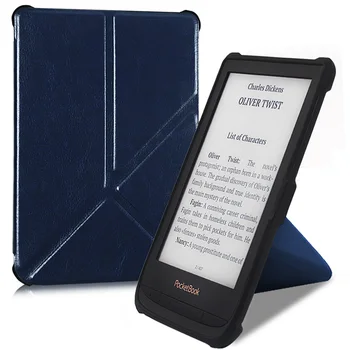 BOZHUORUI caz pentru Pocketbook 606/616/627/628/632/633 e-Carti,Touch Lux 4/de Bază Lux 2/Touch HD 3 Origami stand Piele PU de Acoperire