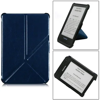 BOZHUORUI caz pentru Pocketbook 606/616/627/628/632/633 e-Carti,Touch Lux 4/de Bază Lux 2/Touch HD 3 Origami stand Piele PU de Acoperire