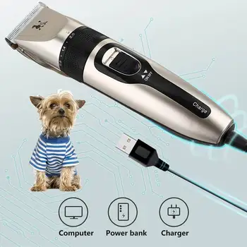 Electrice Pet Clipper Profesionale Grooming Kit Baterie Reîncărcabilă Pisica Animale De Companie Câine De Tuns Aparat De Ras Set Masina De Tuns Animale