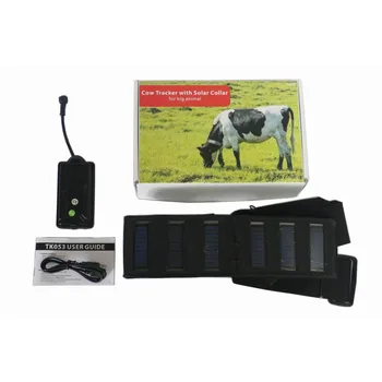 Vaca GPS Tracker T500S Impermeabil Panou Solar Guler Lung Baterie Viață Nici unul Oprire Alimentare Gard Geo Hartă în Timp Real Track